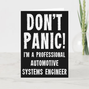 Carte Ingénieur en systèmes automobiles débardeur 