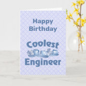 Carte Ingénieur le plus froid glace (Fleur jaune)