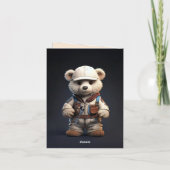 Carte Ingénieur mignon Teddy Bear Handy Papa Fête des pè (Dos)