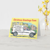 Carte Ingénieurs de chauffage de gaz Nom commercial sur  (Fleur jaune)