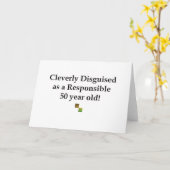 Carte Ingénieusement déguisé 50! (Fleur jaune)