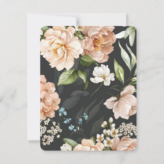 Carte Initiales d'arc moderne Blush Multi Événements Car (Dos)