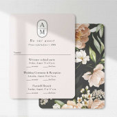 Carte Initiales d'arc moderne Blush Multi Événements Car