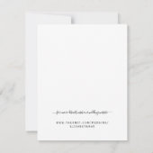 Carte Initiales de couple simple et date de sauvegarde d (Dos)