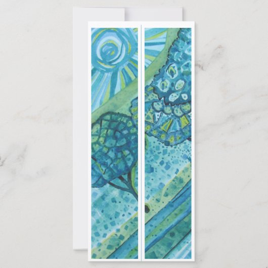 Carte Initiales Monogrammes Whimsical deux Signets (Dos)