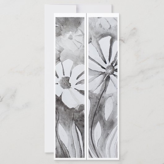 Carte Initiales Monogrammes Whimsical deux Signets (Dos)