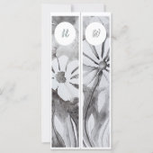 Carte Initiales Monogrammes Whimsical deux Signets (Devant)