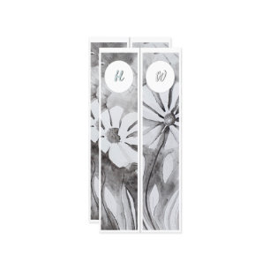 Carte Initiales Monogrammes Whimsical deux Signets