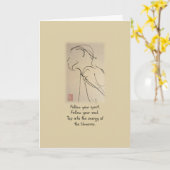 Carte Ink Sketch Man Encouragement de moi (Fleur jaune)