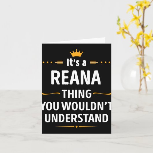 Carte Inked Creation - Its A Reana Thing You Wouldn't Un (Fleur jaune)