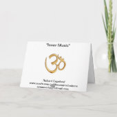Carte "Inner music" Rumi Greeting Card (Dos)