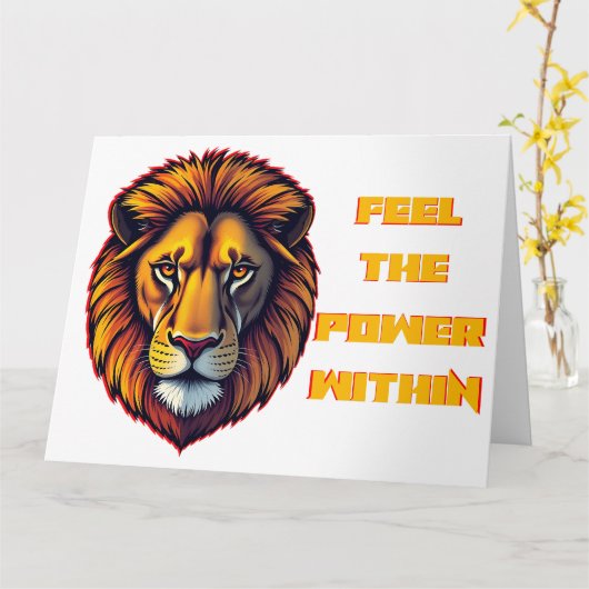 Carte  Inner Strength Unleashed (Fleur jaune)