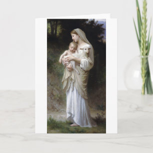 Carte Innocence (Vierge et Enfant), Bouguereau