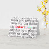 Carte Innovation (Fleur jaune)