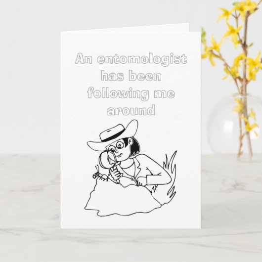 Carte insecte scientifique qui vous manque (Fleur jaune)