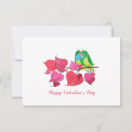 Carte Inséparables en difficulté Saint-Valentin (Devant)