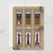 Carte Inséparables et chats Brownstone Windows Valentine (Devant)