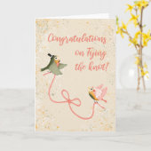 Carte Inséparables Félicitations Mariage Card (Fleur jaune)
