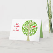Carte Inséparables Heart Tree Custom Anniversaire Valent (Devant)