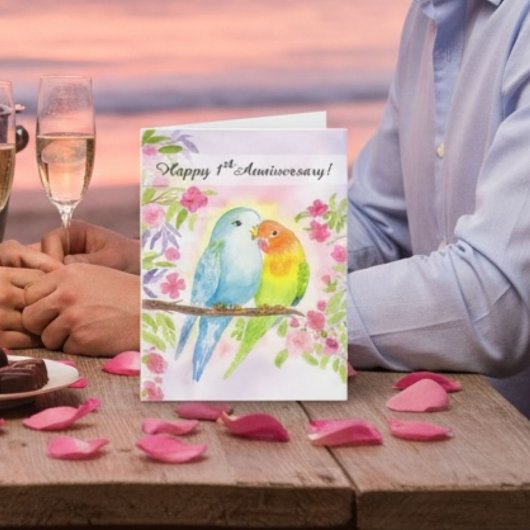 Carte Inséparables Joyeux 1er Anniversaire