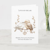 Carte Inséparables romantiques Mariage de coeur (Devant)