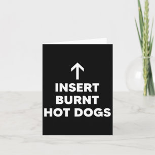 Carte Insérer Chiens chauds brûlés Chiens chauds été Bar