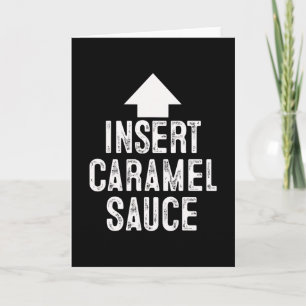 Carte Insérer la sauce caramel Halloween flèche pointant