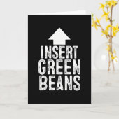 Carte Insert Green Beans Funny Pointing Arrow To Mouth H (Fleur jaune)