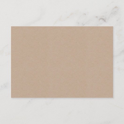 Carte insert Kraft Boy Rustic Elephant Cadeau non  (Dos)