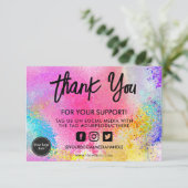 Carte Insertion du support de peinture aquarelle (Debout devant)