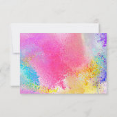 Carte Insertion du support de peinture aquarelle (Dos)