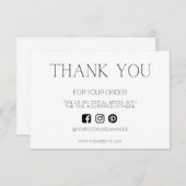 Carte Insertion multimédia personnalisée simple pour Mer (Devant / Derrière)