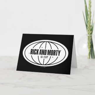 Carte Insigne de cote Retro Rick et Morty C-137