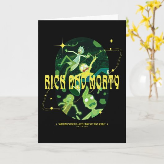 Carte Insigne de devis de décrochage de Rick et Morty (Fleur jaune)