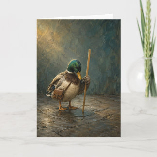 Carte Inspecteur de flaques - Canard colvert drôle
