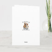 Carte Inspecteur de gâteau Blue Merle Sheltie (Dos)