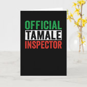 Carte Inspecteur officiel de tamales (Fleur jaune)