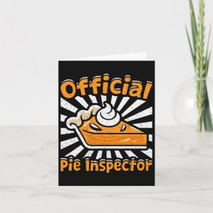 Carte Inspecteur officiel du secteur Funny Citrouille de