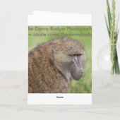 Carte Inspection de babouin, juste vérifier sur vous... (Dos)