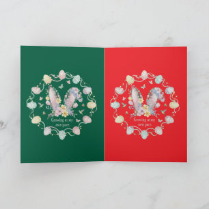 Carte Inspirant "Grandir à mon propre rythme" Floral