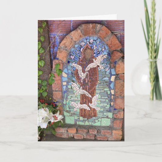 carte inspirant Paix par St Francis (Devant)