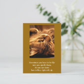 Carte inspirante : La vie à l'envers (Debout devant)