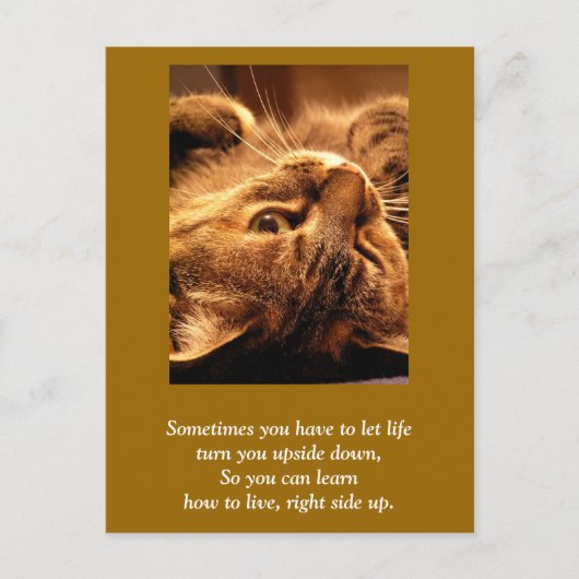 Carte inspirante : La vie à l'envers (Devant)