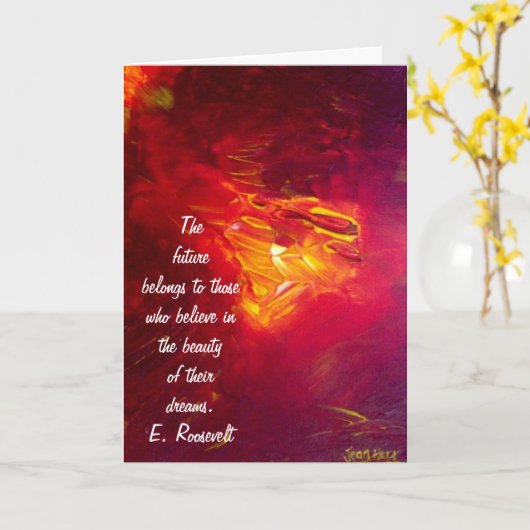 Carte Inspiration (Fleur jaune)