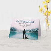 Carte Inspiration Bible Verse Fête des pères, Montagnes (Fleur jaune)