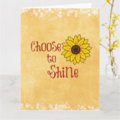 Carte Inspiration Choisissez de faire une citation avec (Fleur jaune)