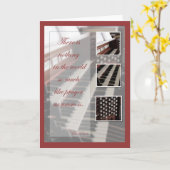 Carte Inspiration de musique, organe (Fleur jaune)