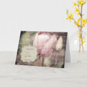 Carte Inspiration de tulipe rose (Fleur jaune)