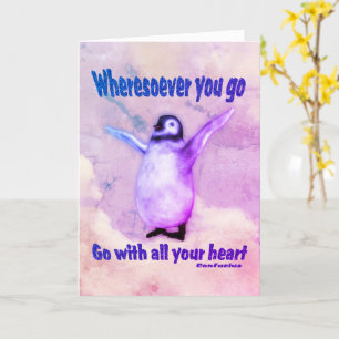 Carte Inspiration du devis de Penguin Confucius