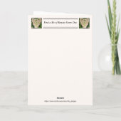 Carte Inspiration Get Well avec Hydrangea rose (Dos)